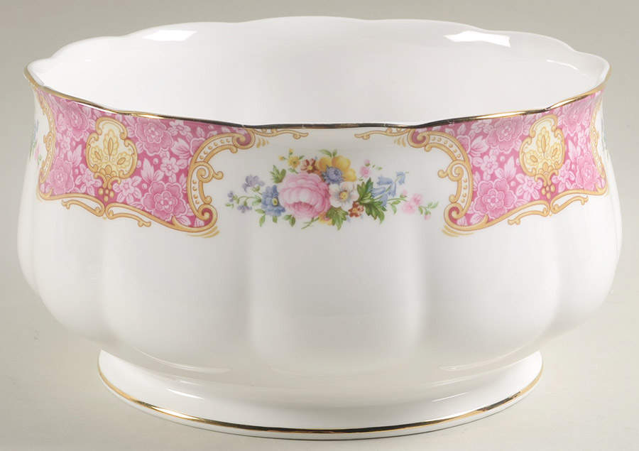 Lady Carlyle 9" Salad Serving Bowl by Royal Albert-1