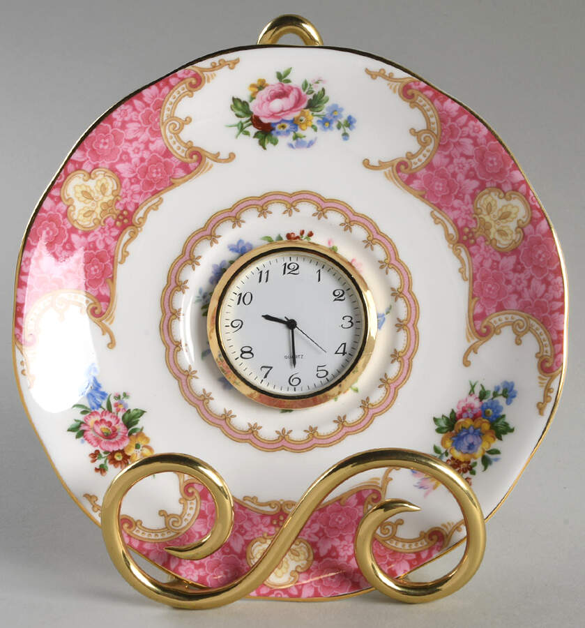 Lady Carlyle 6 3/4"-7" Display Clock (Sau) HC by Royal Albert-1