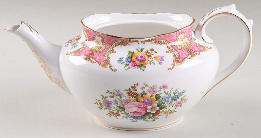 Lady Carlyle Small Oval Teapot No Lid by Royal Albert-1