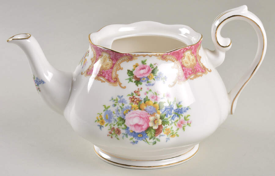 Lady Carlyle Teapot No Lid by Royal Albert-1