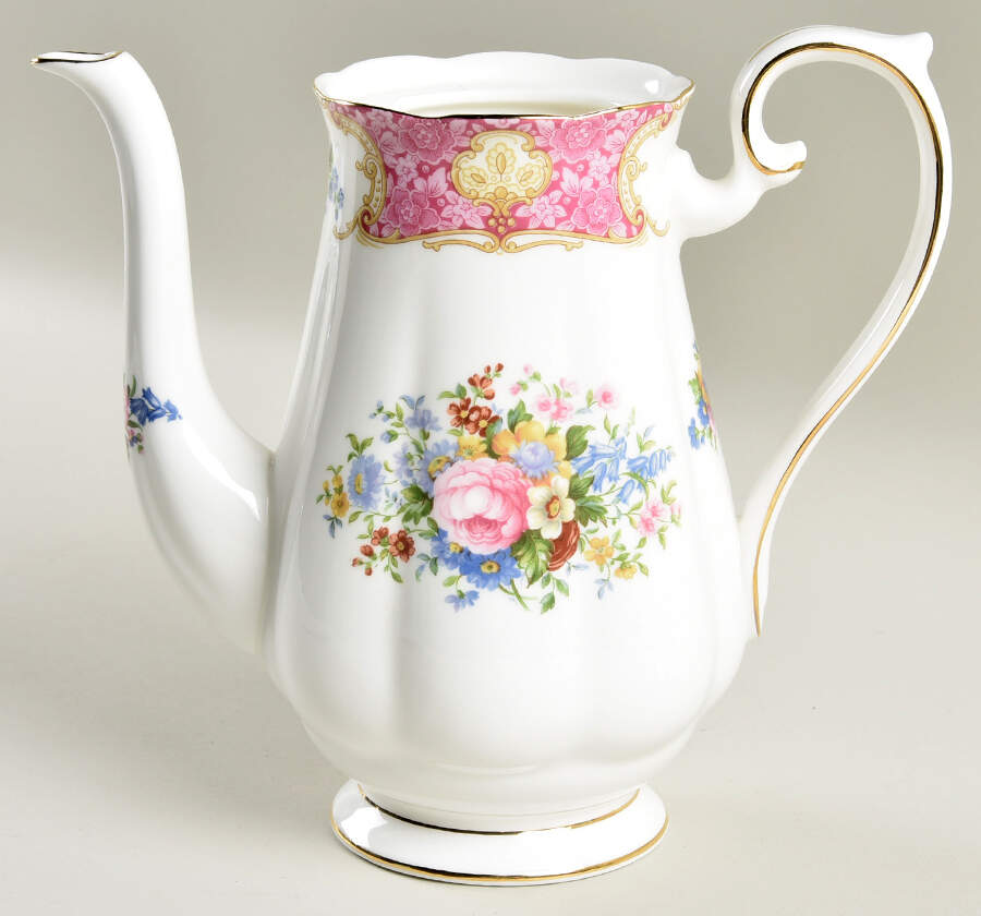 Lady Carlyle Small Coffee Pot No Lid by Royal Albert-1