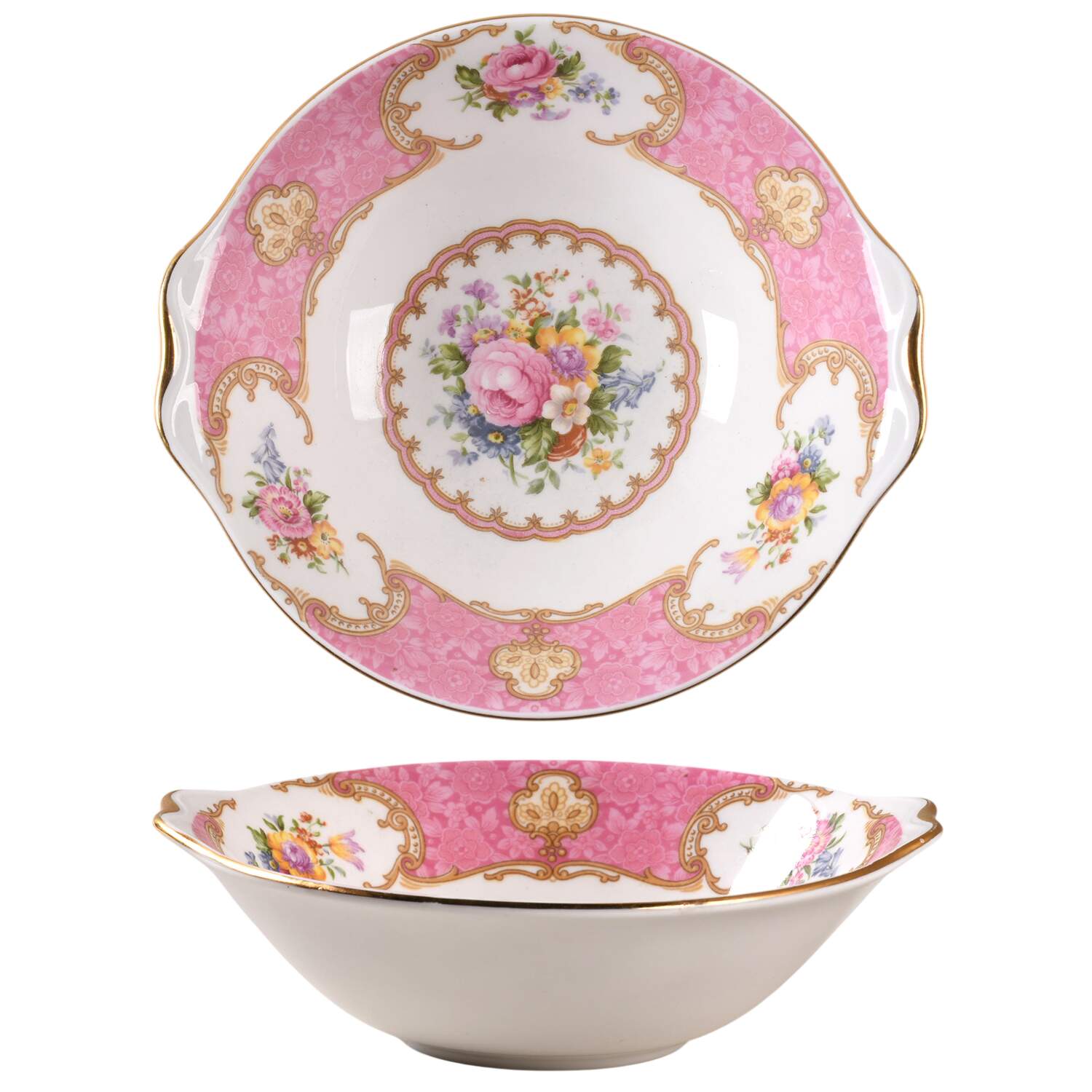 Lady Carlyle Lugged Cereal Bowl by Royal Albert-1