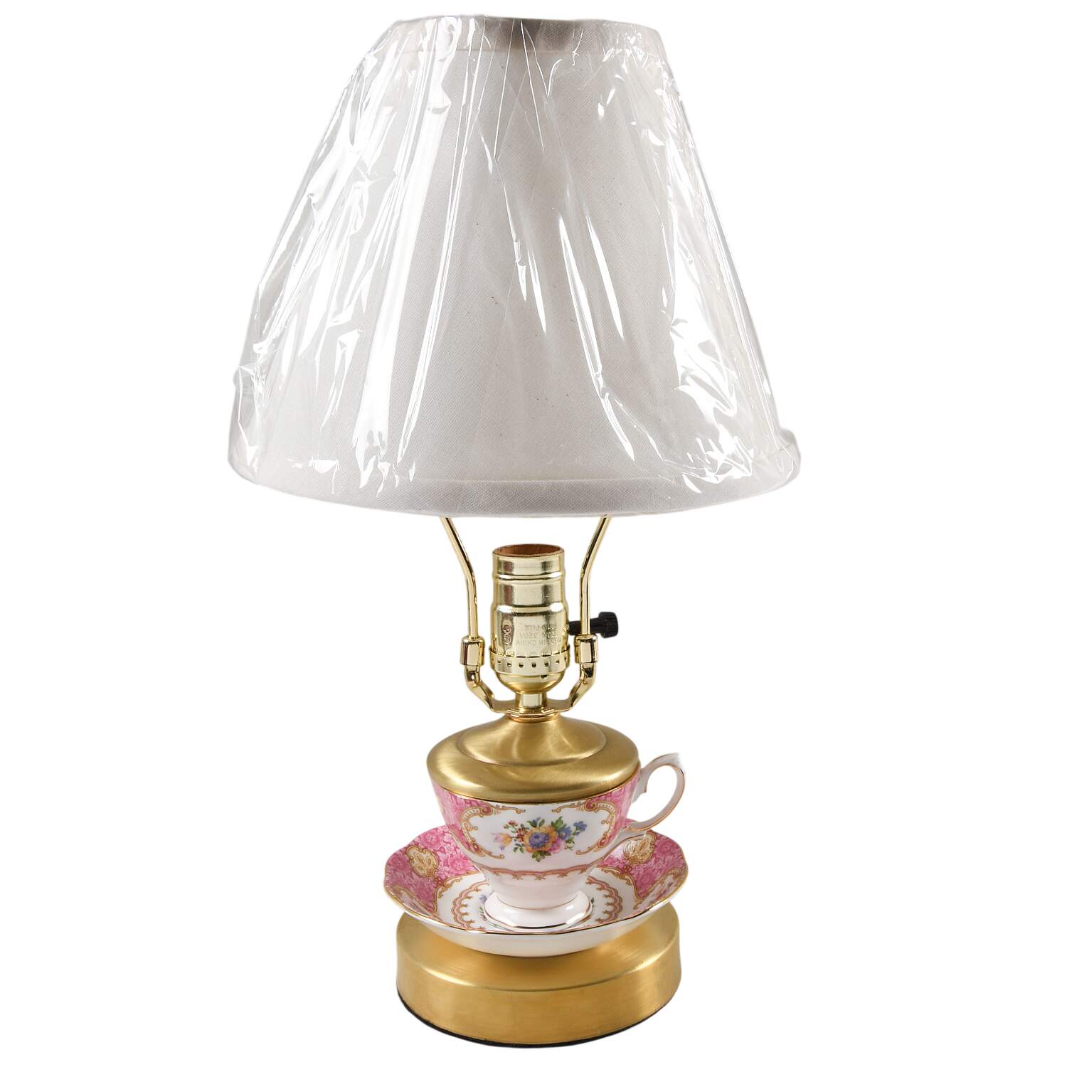 Lady Carlyle 12 5/8" Handcrafted Lamp Made From Cup/Saucer HC by Royal Albert-1
