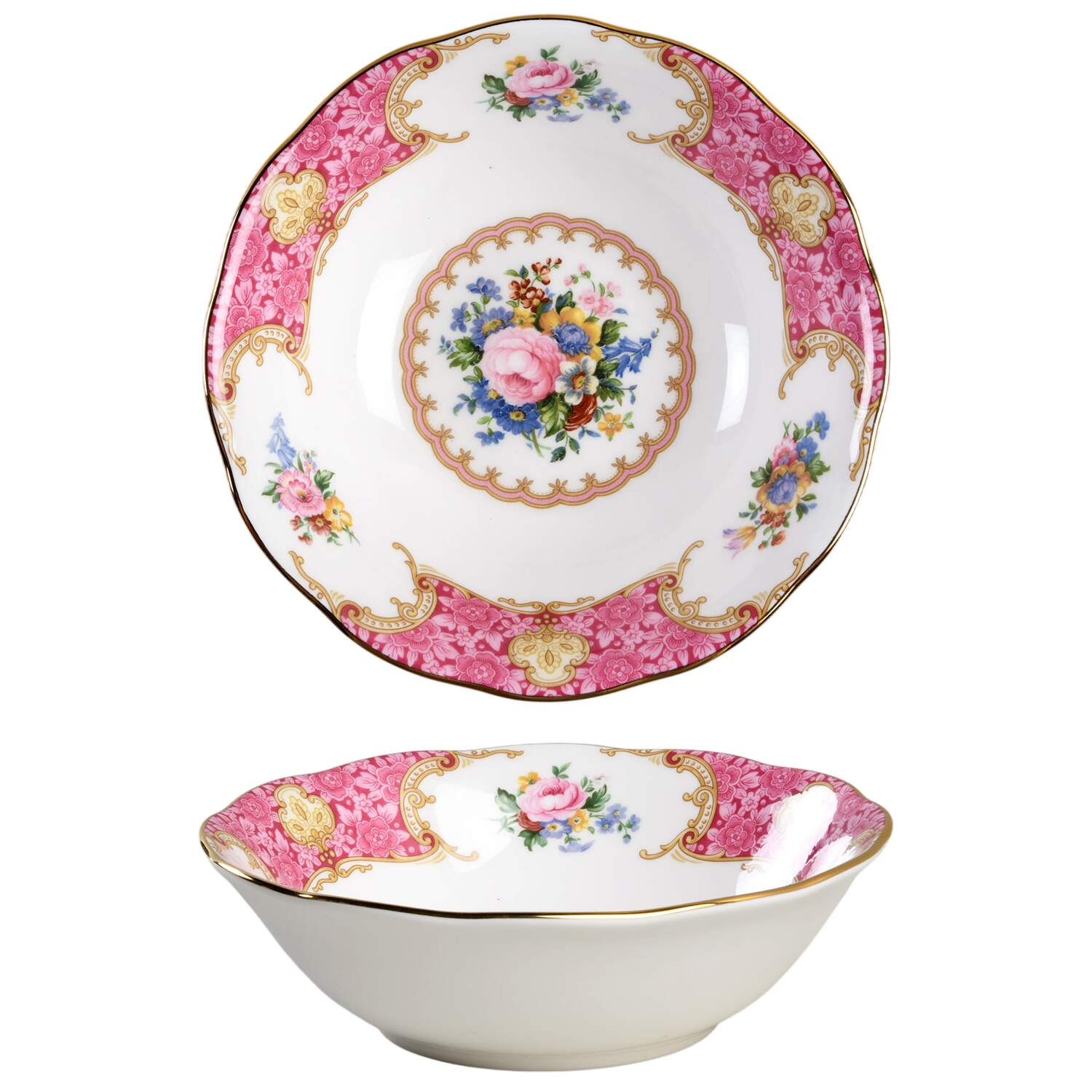 Lady Carlyle Coupe Cereal Bowl by Royal Albert-1