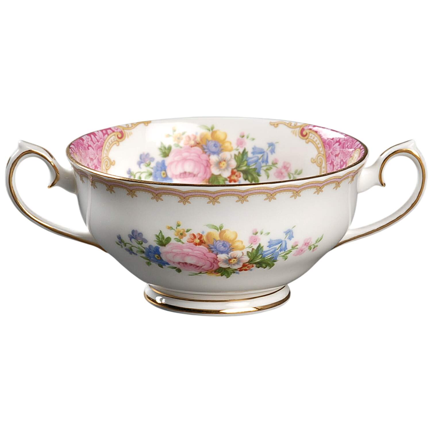 Lady Carlyle Footed Cream Soup Bowl by Royal Albert-1
