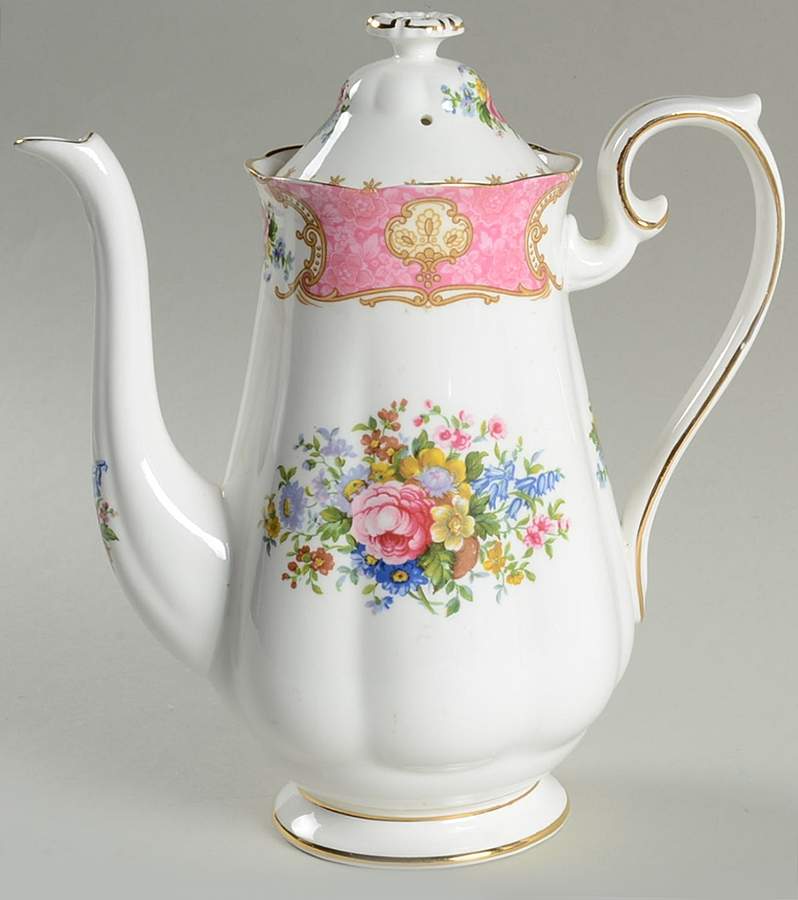 Lady Carlyle Small Coffee Pot & Lid by Royal Albert-1