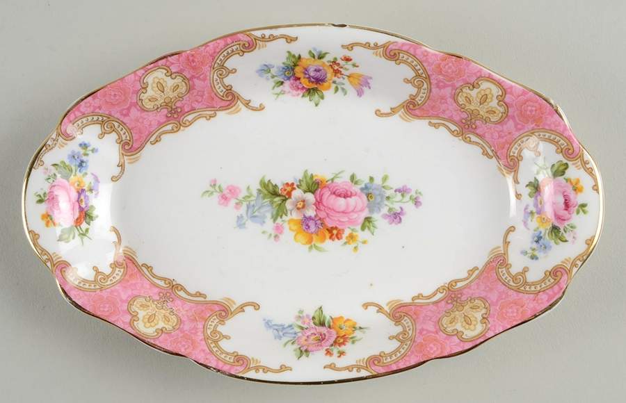 Lady Carlyle Tray for Mini Creamer & Open Sugar by Royal Albert-1