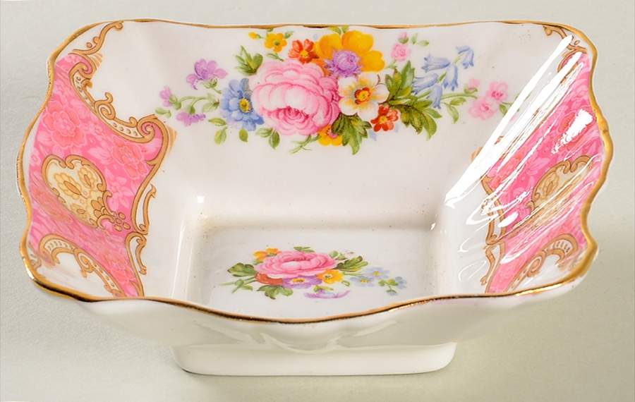 Lady Carlyle Small Square Sweet Meat Dish by Royal Albert-1