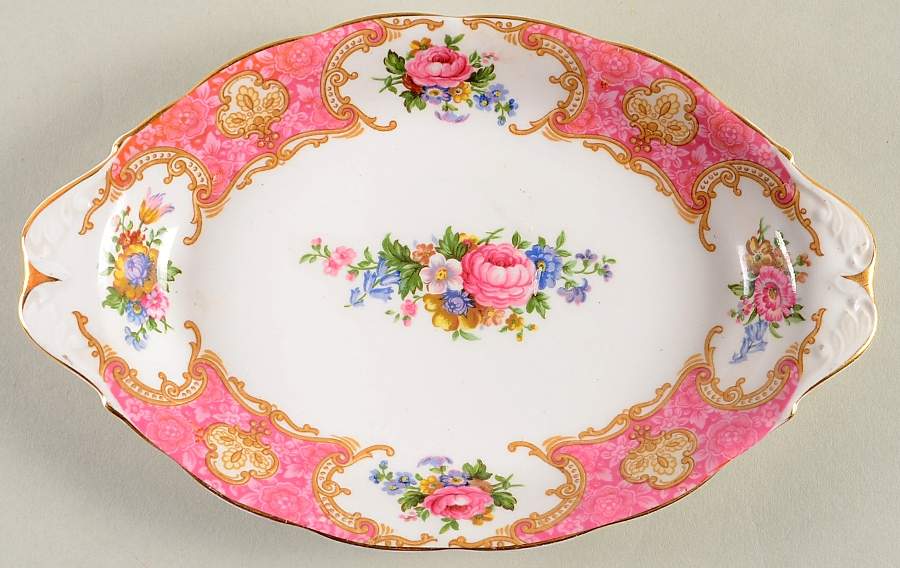 Lady Carlyle Tray for Creamer & Sugar with Lid by Royal Albert-1