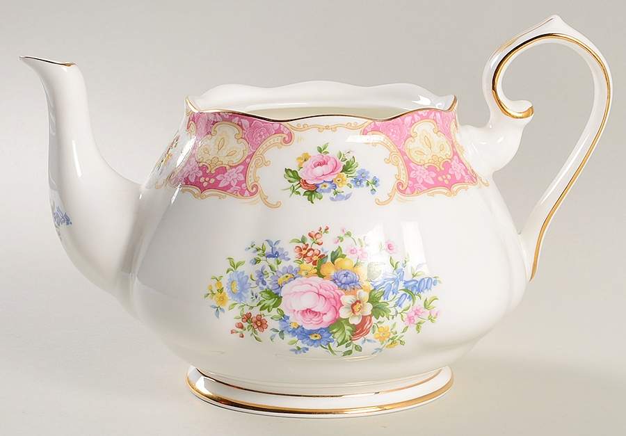 Lady Carlyle Teapot No Lid by Royal Albert-1