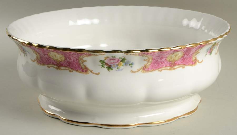 Lady Carlyle 10" Large Salad Serving Bowl by Royal Albert-1