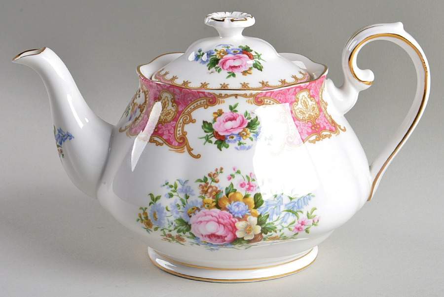 Lady Carlyle Small Teapot & Lid by Royal Albert-1