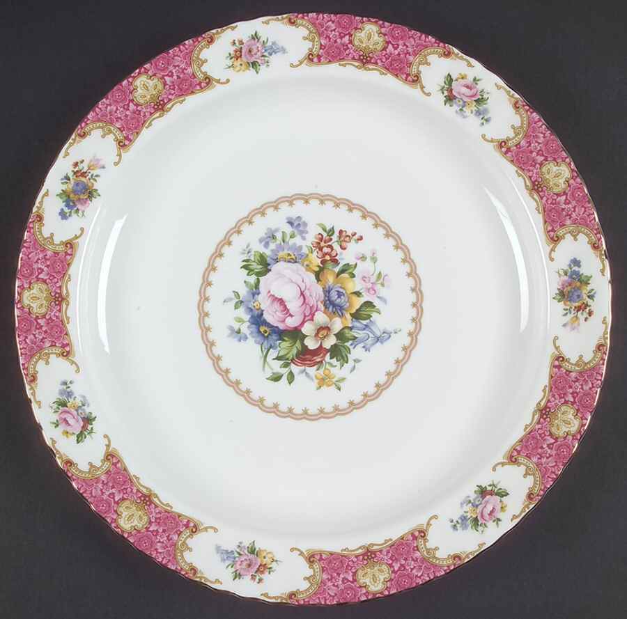 Lady Carlyle 13" Chop Plate (Round Platter) by Royal Albert-1
