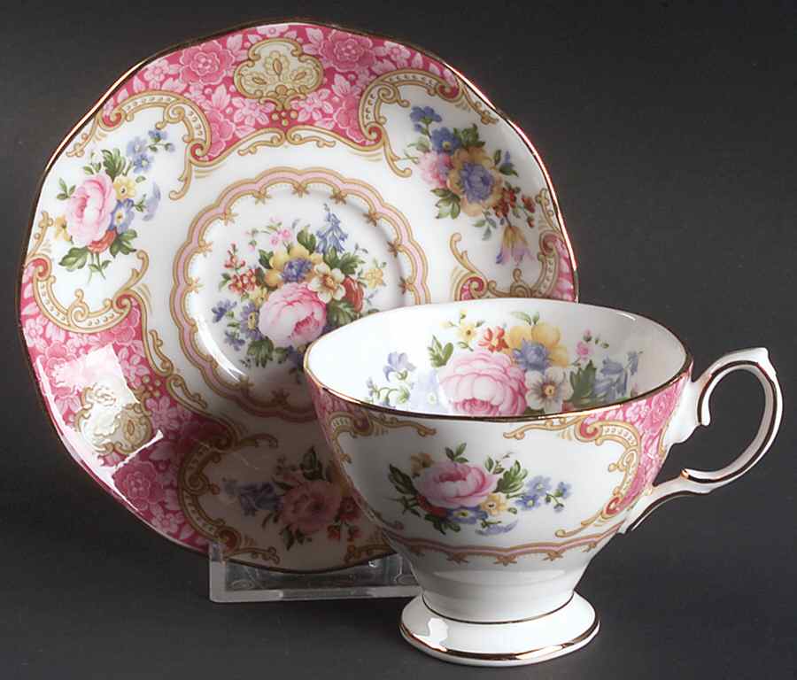 Lady Carlyle Footed Demitasse Cup & Saucer Set by Royal Albert-1