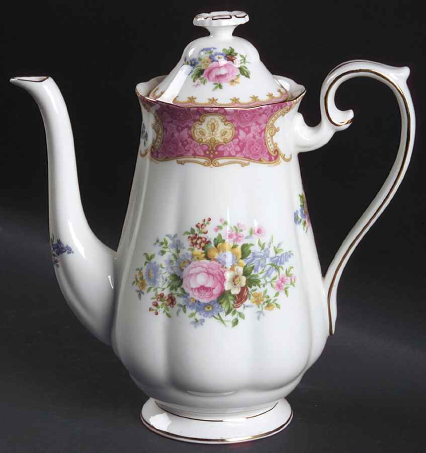 Lady Carlyle Small Coffee Pot & Lid by Royal Albert-1