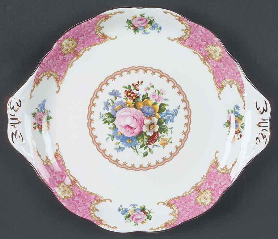 Lady Carlyle Handled Cake Plate by Royal Albert-1
