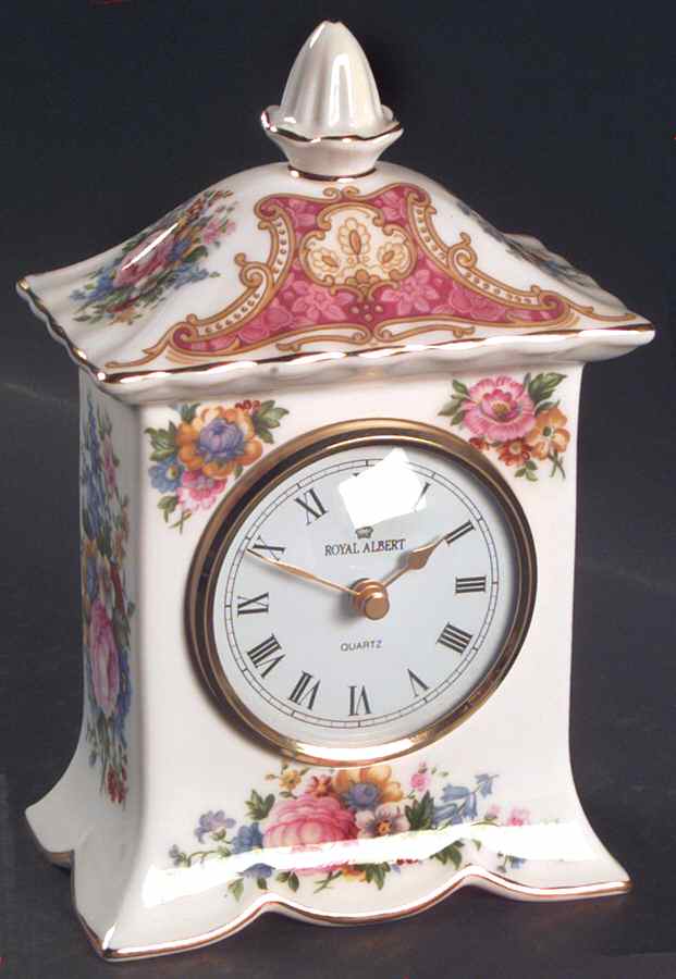 Lady Carlyle Large Desk Clock by Royal Albert-1