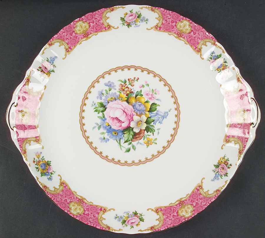 Lady Carlyle Large Handled Cake Plate by Royal Albert-1