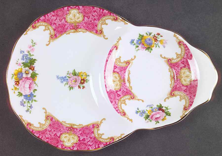 Lady Carlyle Plate for Dessert Plate & Cup Set by Royal Albert-1