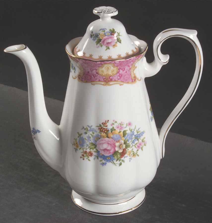 Lady Carlyle Coffee Pot & Lid by Royal Albert-1