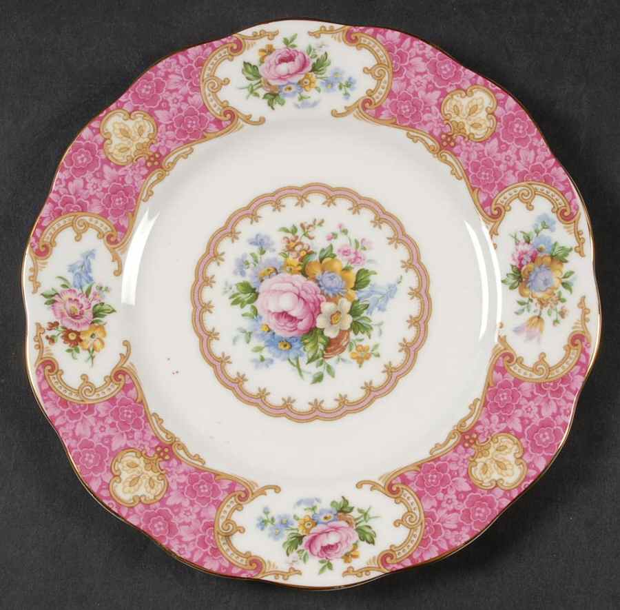 Lady Carlyle Dessert/Pie Plate by Royal Albert-1