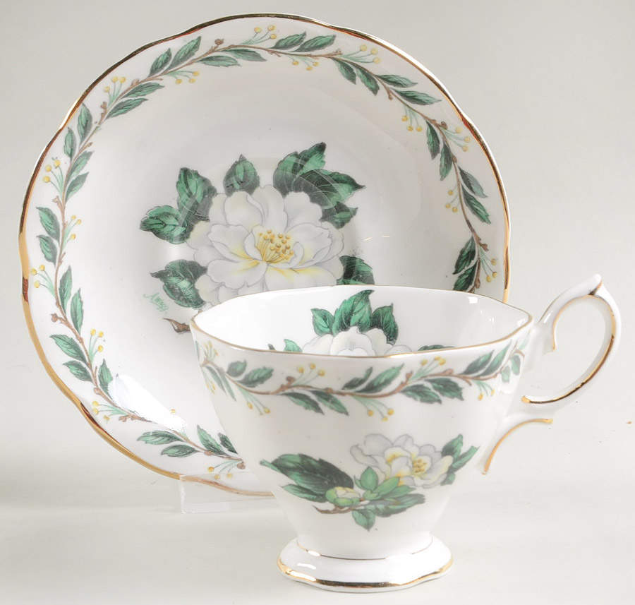 Lady Clare Footed Cup & Saucer Set by Royal Albert-1
