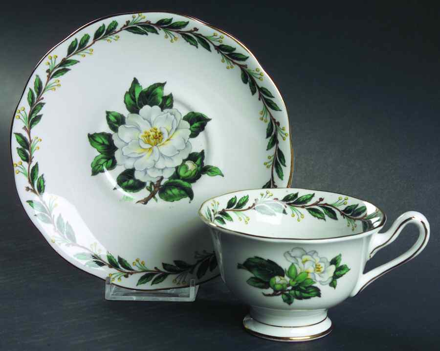 Lady Clare Footed Cup & Saucer Set by Royal Albert-1