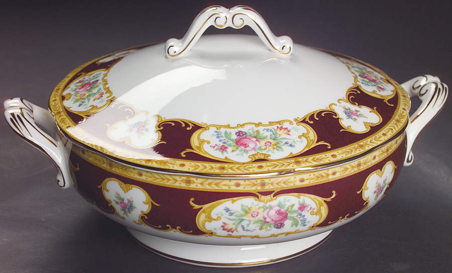 Lady Hamilton Round Covered Vegetable by Royal Albert-1