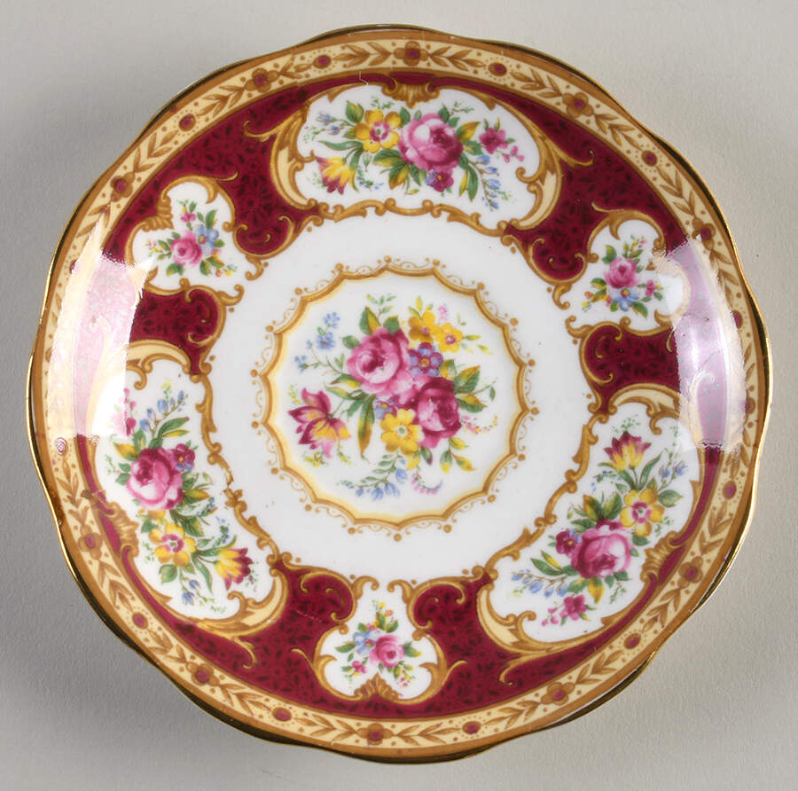 Lady Hamilton Saucer for Footed Cup by Royal Albert-1