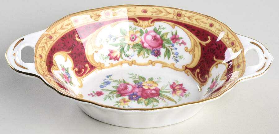 Lady Hamilton 5" Oval Sweet Meat Dish by Royal Albert-1