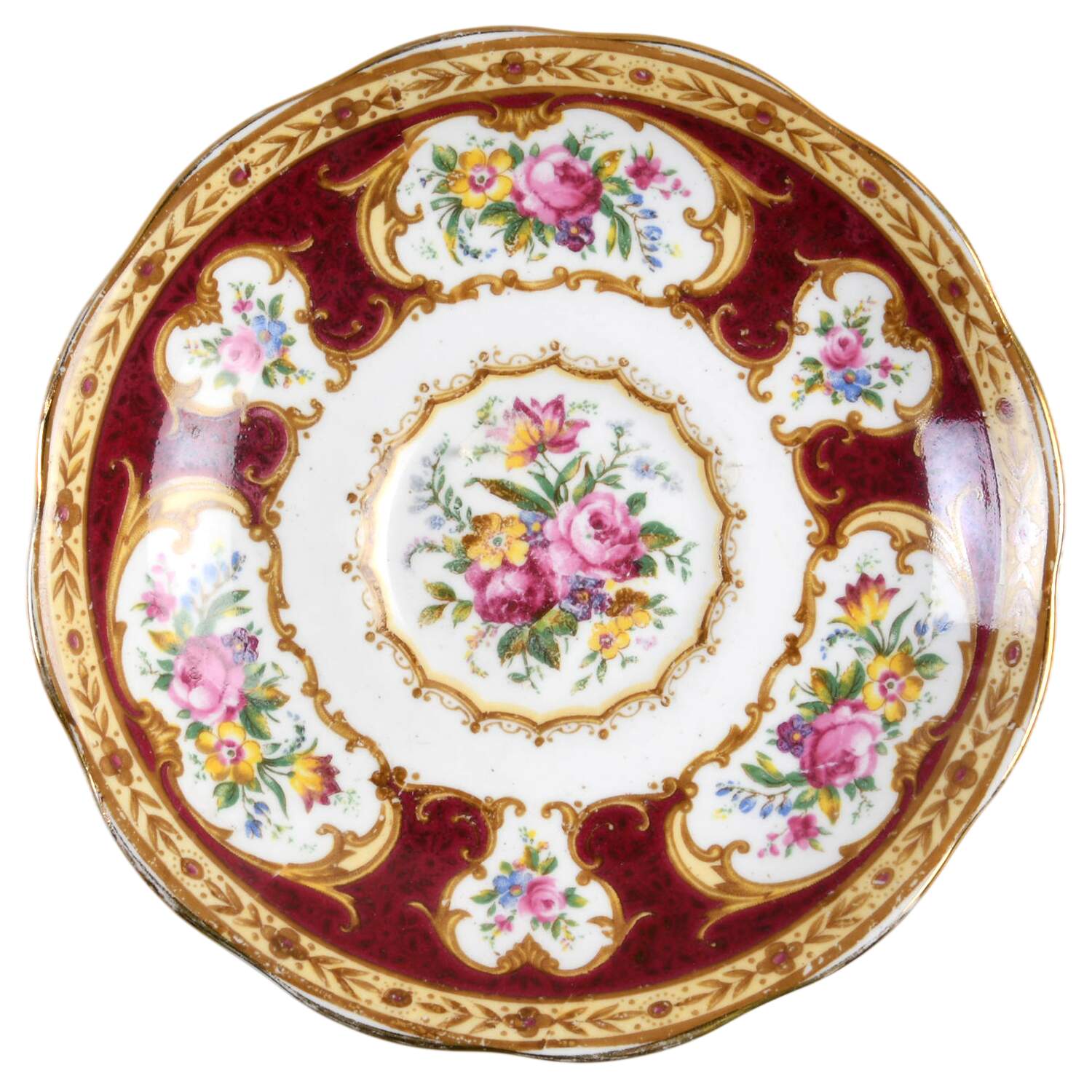 Lady Hamilton Saucer for Footed Cup by Royal Albert-1