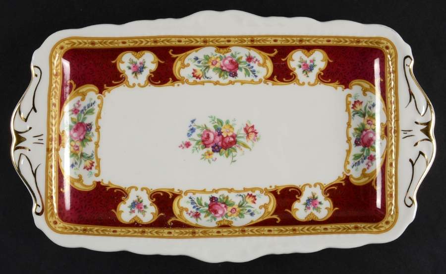 Lady Hamilton Large Sandwich Tray by Royal Albert-1