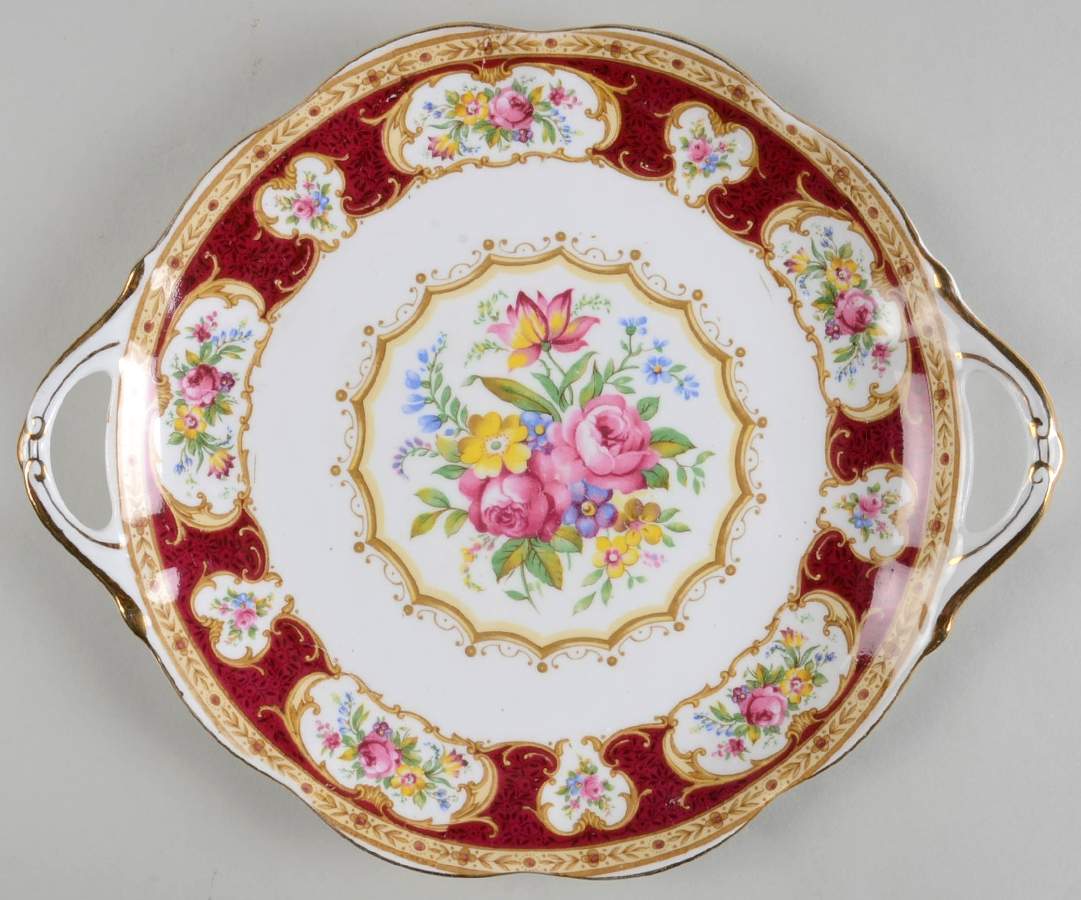 Lady Hamilton Handled Cake Plate by Royal Albert-1