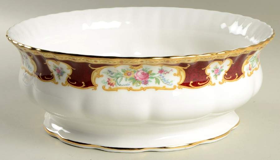 Lady Hamilton 10" Large Salad Serving Bowl by Royal Albert-1