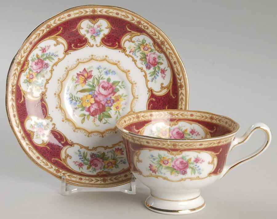 Lady Hamilton Footed Demitasse Cup & Saucer Set by Royal Albert-1