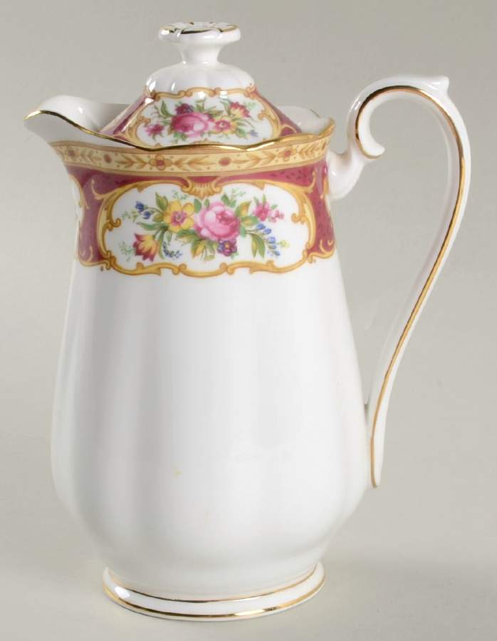 Lady Hamilton Hot Water Jug & Lid by Royal Albert-1