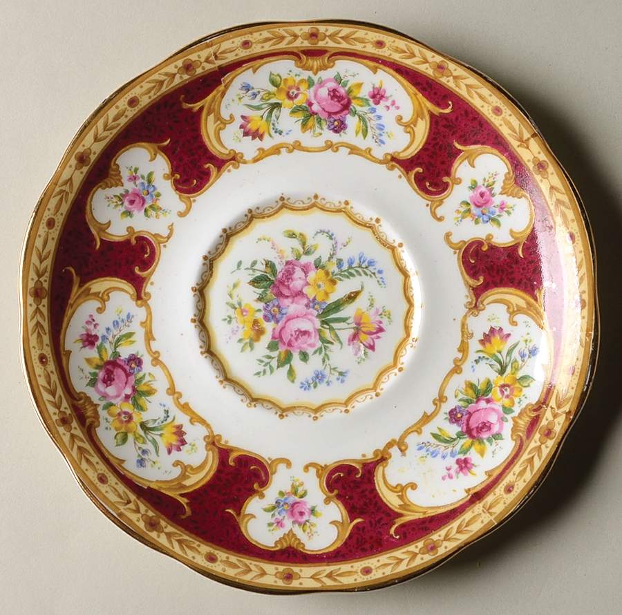 Lady Hamilton Saucer for Footed Cream Soup Bowl by Royal Albert-1
