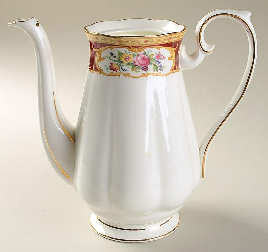 Lady Hamilton Coffee Pot No Lid by Royal Albert-1