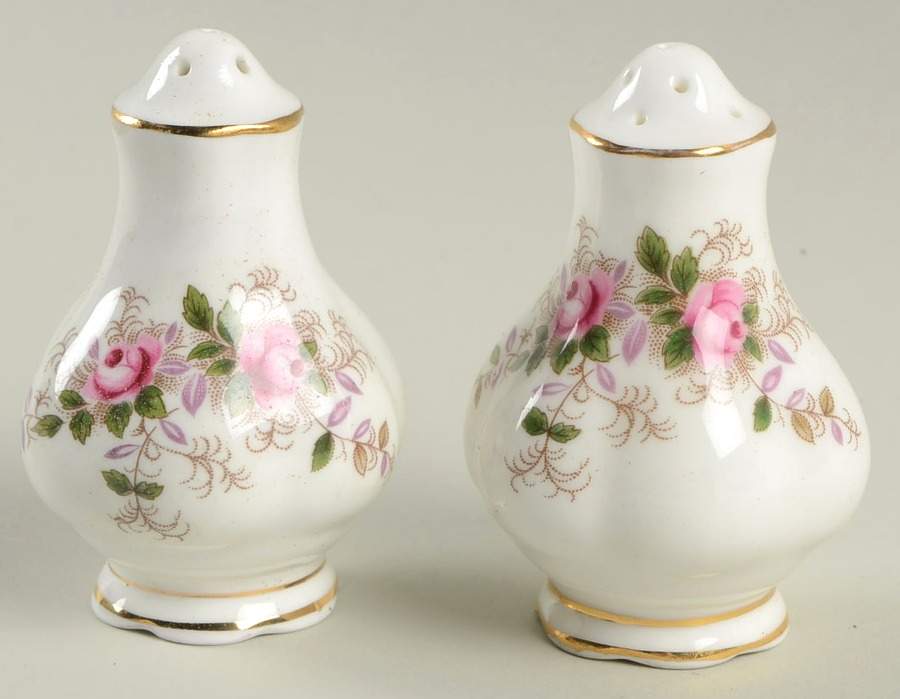 Lavender Rose Salt & Pepper Set by Royal Albert-1
