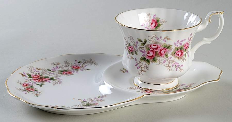 Lavender Rose Snack Plate & Cup Set by Royal Albert-1