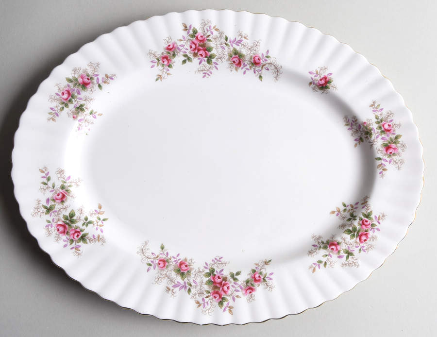 Lavender Rose 13" Oval Serving Platter by Royal Albert-1