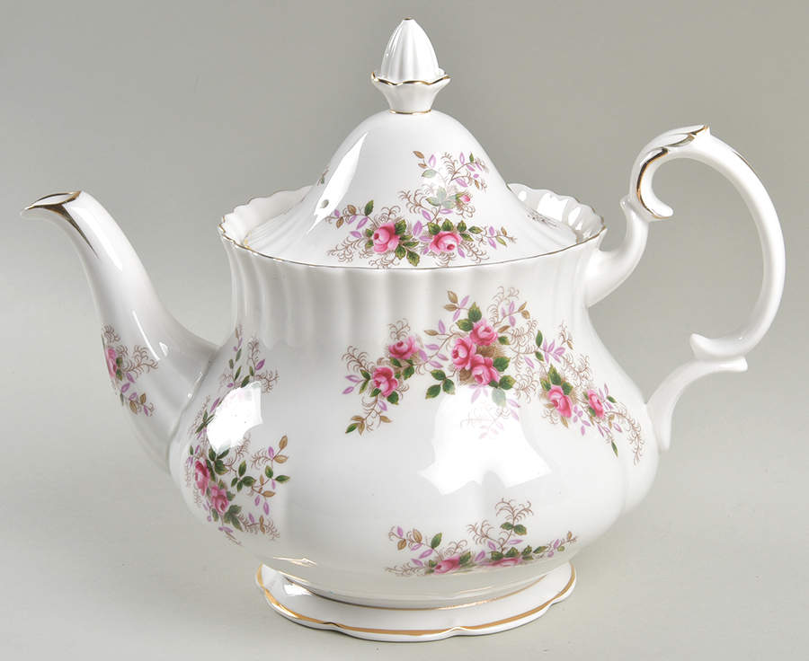 Lavender Rose Teapot & Lid by Royal Albert-1