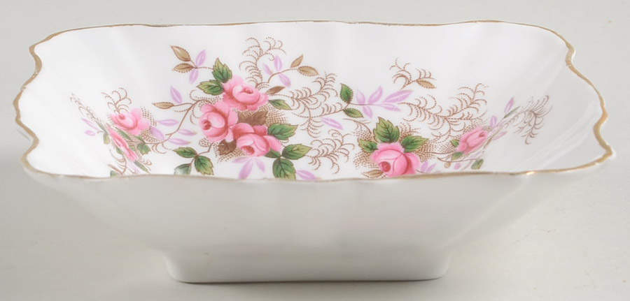 Lavender Rose Small Square Sweet Meat Dish by Royal Albert-1