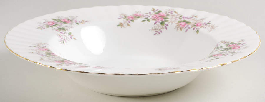 Lavender Rose Large Rim Soup Bowl by Royal Albert-1