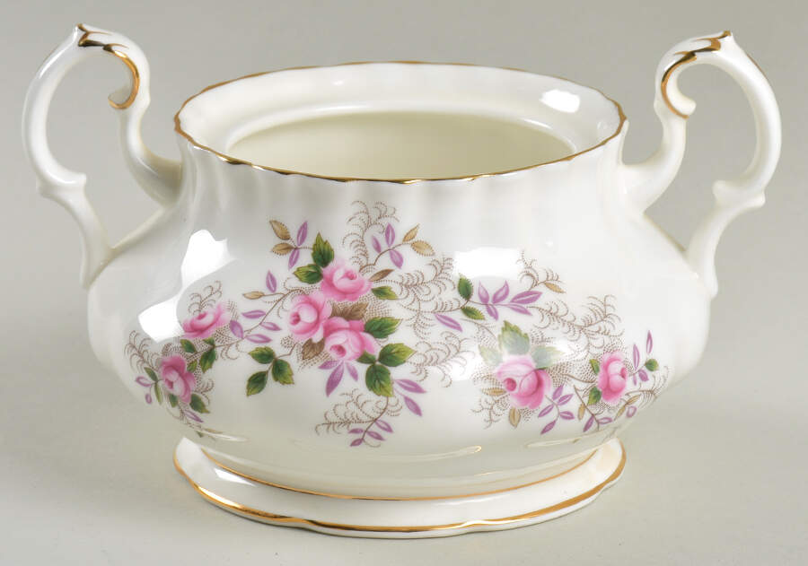 Lavender Rose Sugar Bowl No Lid by Royal Albert-1