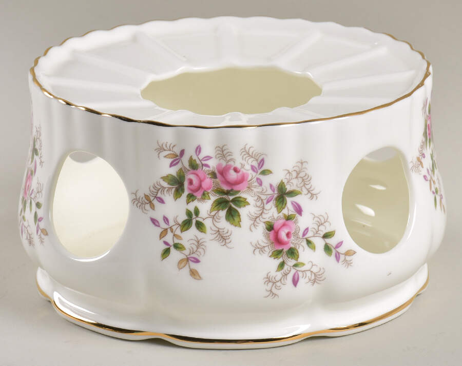 Lavender Rose China Warmer Stand by Royal Albert-1