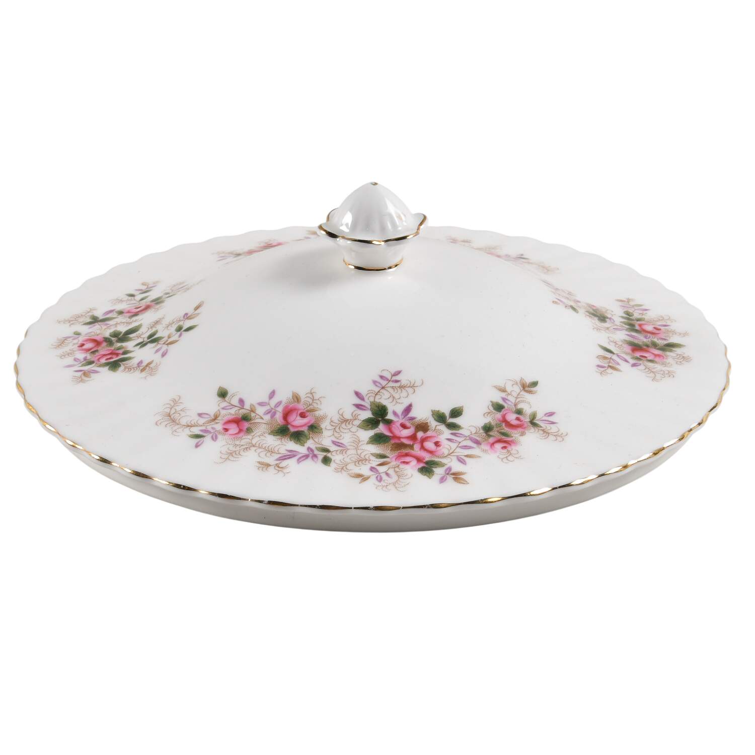 Lavender Rose Lid for Round Vegetable by Royal Albert-1