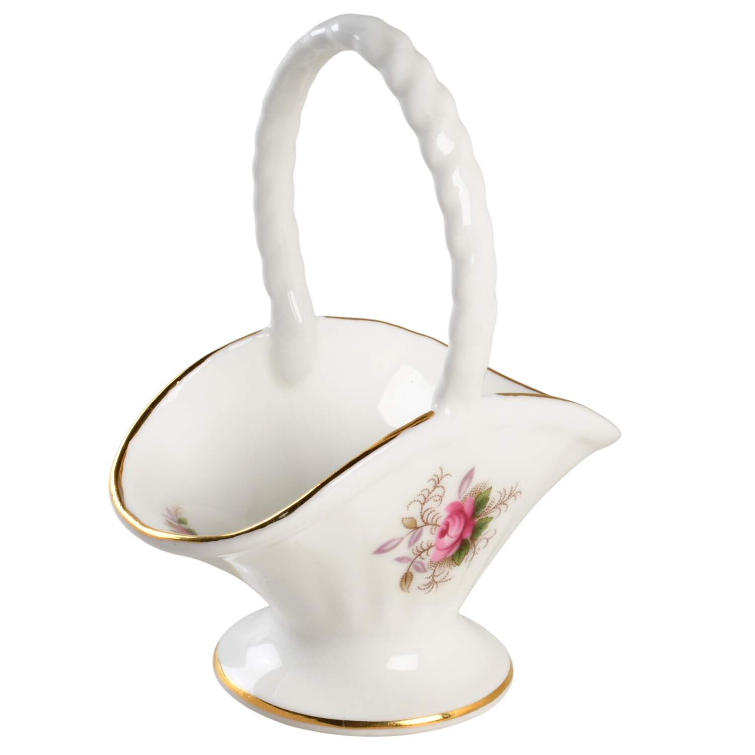 Lavender Rose Small Basket by Royal Albert-1