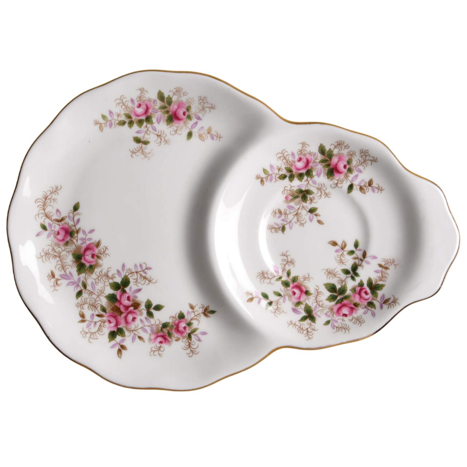 Lavender Rose Snack Plate by Royal Albert-1