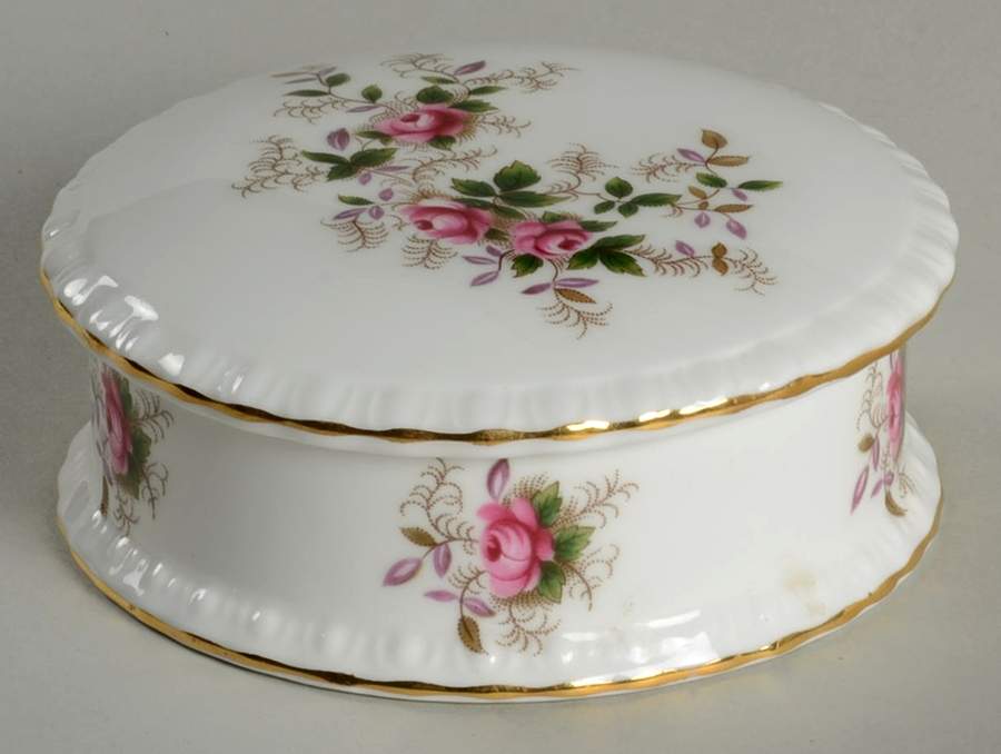 Lavender Rose Trinket Box & Lid by Royal Albert-1